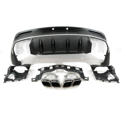 Difusor Trasero Mercedes C167 GLE 2020 Colas Plástico ABS