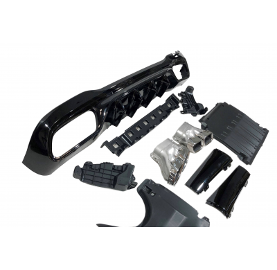 Difusor Trasero Mercedes W206 Sedan / SW Look C63 Plástico ABS