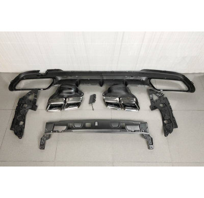 Difusor Trasero Mercedes W212 2014-2015 SW / 4P Look AMG E63 Plástico ABS