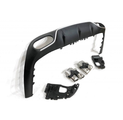 Difusor Trasero Mercedes W213 COUPE C238 look E53 Plástico ABS