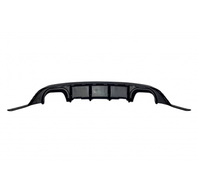 Difusor Trasero Volkswagen Golf 6 look Golf 7.5 R Negro Brillante Plástico ABS