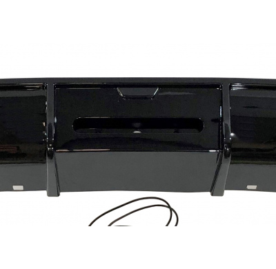 Difusor Trasero Volkswagen Golf 7 look TCR Negro Brillante Plástico ABS