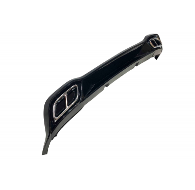 Difusor Trasero Volkswagen Golf 8 2019-2023 Negro brillante Look RLine Plástico ABS