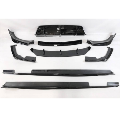 Kit De Carrocería BMW G06 X6 Look M Performance Brillante Negro Plástico ABS