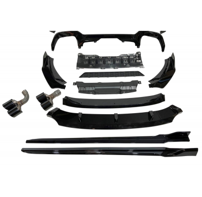 Kit De Carrocería BMW X3 G01 2018-2021 Look M Performance Brillante Negro Plástico ABS