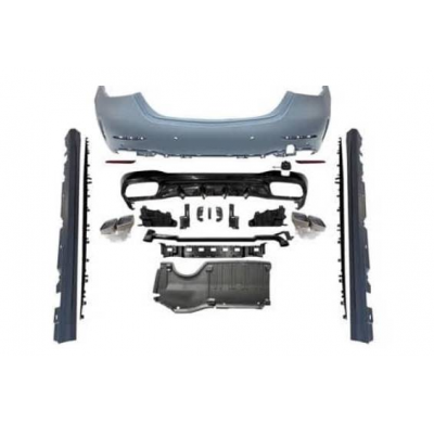 Kit De Carrocería Mercedes W206 4 Puertas Look AMG C63 Plástico ABS