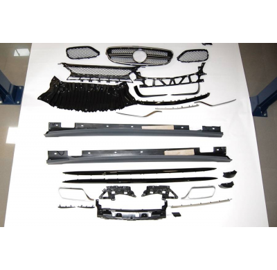 Kit De Carrocería Mercedes W212 2014-2015 4P Look AMG E63 ABS Sensor Plástico ABS