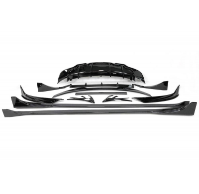 Kit De Carrocería Tesla Model 3 2017-2022 Negro Brillante Fibra de Carbono