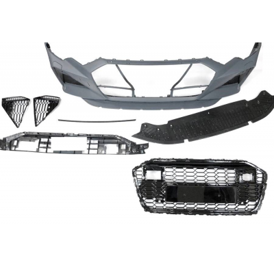 Paragolpes Delantero Audi A6 C8 2020+ Look RS6 Carbono Plástico ABS
