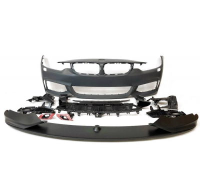 Paragolpes Delantero BMW F32 F33 F36 Look M Performance Spoiler Plástico ABS