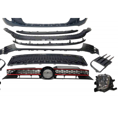 Paragolpes Delantero Volkswagen Golf 6 Look GTI Plástico ABS