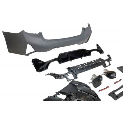 Paragolpes Trasero BMW G20 LCI Look M-tech Plástico ABS