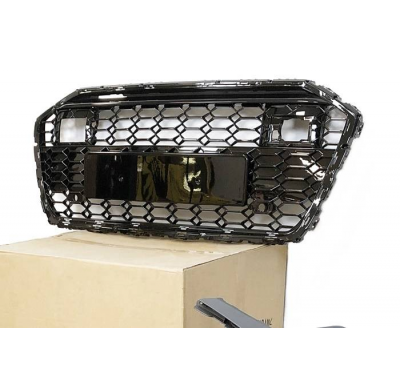 Parrilla AUDI A6 2020 C8 Look RS6 BLACK Plástico ABS