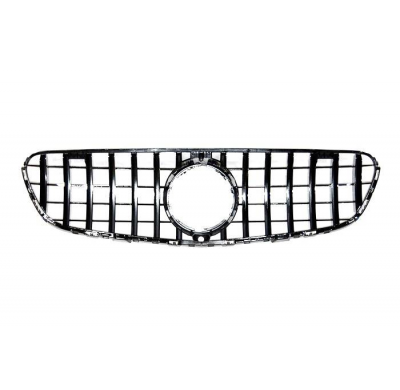 Parrilla Mercedes GLC X253 2015-2019 Look GT Negro Brillante Plástico ABS