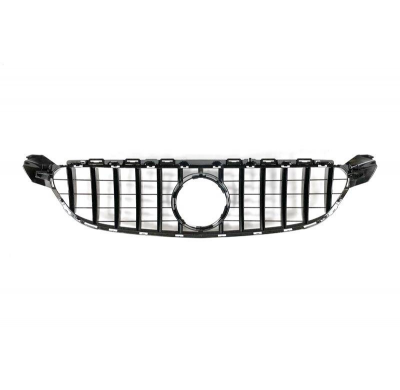 Parrilla Mercedes W205 C63 Look GT Negro Brillante Plástico ABS