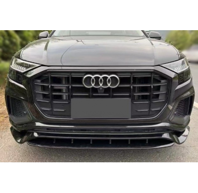 Spoiler Delantero Audi Q8 2018-2023 SLine Negro Brillante Plástico ABS