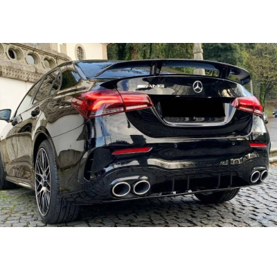 Alerón Mercedes W118 / V177 Look CLA45 Brillante Negro Plástico ABS