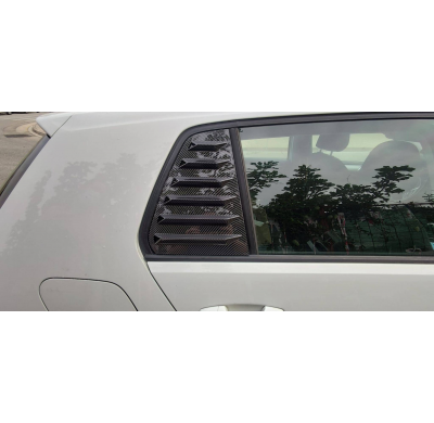 Cubre ventanillas Volkswagen Golf 7 / 7.5 5 Puertas Look Carbono Plástico ABS