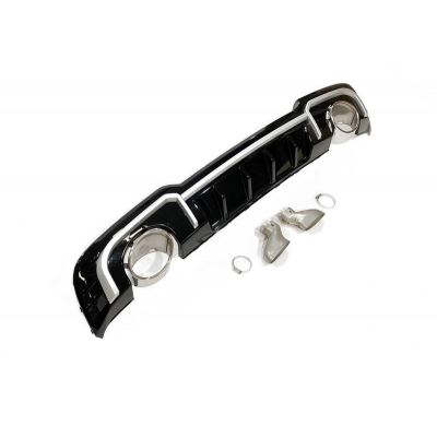 Difusor Trasero Audi A3 2016-2019 Sportback Sline Look RS3 Plástico ABS