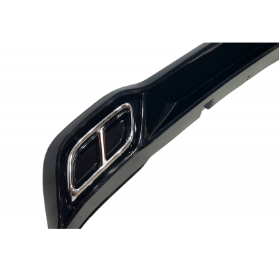 Difusor Trasero Volkswagen Golf 8 2019-2023 Negro brillante Look RLine Plástico ABS