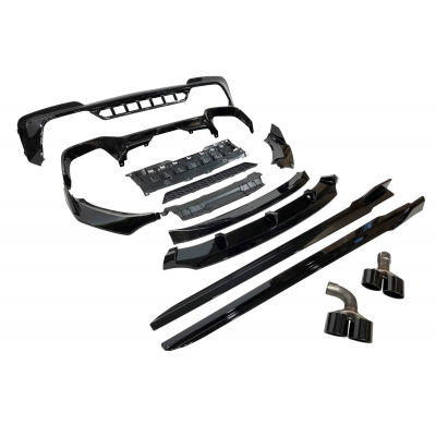 Kit De Carrocería BMW X3 G01 2018-2021 Look M Performance Brillante Negro Plástico ABS