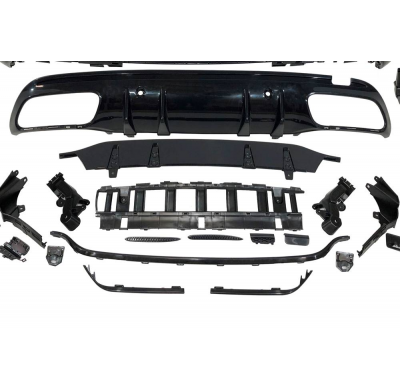 Kit De Carrocería Mercedes W205 SW 2014-2021 Look C63 Plástico ABS