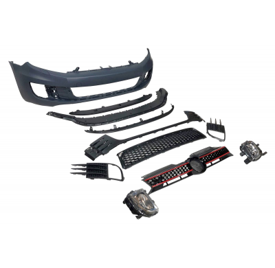 Paragolpes Delantero Volkswagen Golf 6 Look GTI Plástico ABS