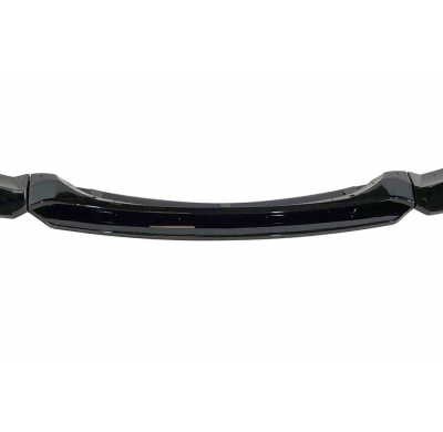 Spoiler Delantero BMW E82 / E88 2020+ Look M SPORT Brillante Negro Plástico ABS