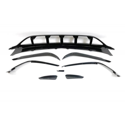 Spoiler Delantero Mercedes W176 16-18 Look AMG A45 Negro Brillante Plástico ABS
