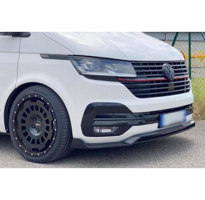 Spoiler Delantero Volkswagen T6.1 2019-2021 Negro Brillante Plástico ABS