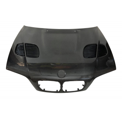 Capó Carbono BMW E46 Look M3 GTR Fibra de Carbono