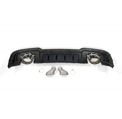 Difusor Trasero Audi A3 Sportback 2016-2019 Look RS3 ESCAPE Plástico ABS