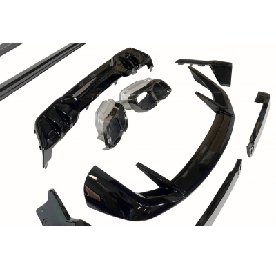 Kit De Carrocería BMW G05 X5 LCI 2023+ Look M Performance Brillante Negro Plástico ABS