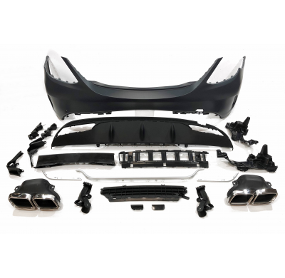 Kit De Carrocería Mercedes W205 2014-2018 4P Look AMG C63 Plástico ABS