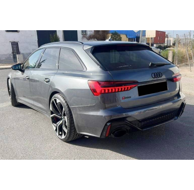 Paragolpes Trasero Audi A6 C8 Avant Look RS6 Plástico ABS