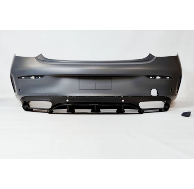 Paragolpes Trasero Mercedes W205 Coupe 14-18 / 19+ Look E53 Plástico ABS