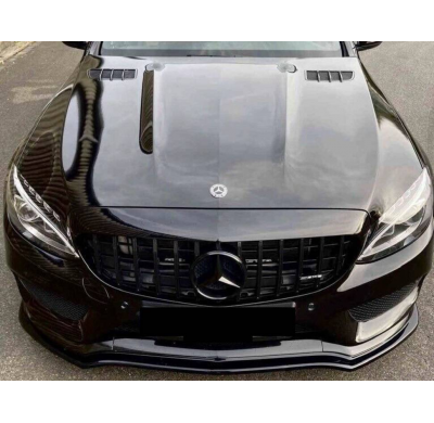Capó Mercedes W205 2014-2020 GT Look C63 Aluminio Metal