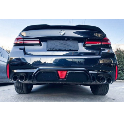 Difusor Trasero BMW G30 / G31 Look M5 CS Negro brillante Plástico ABS