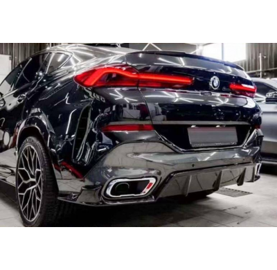 Kit De Carrocería BMW G06 X6 Look M Performance Brillante Negro Plástico ABS
