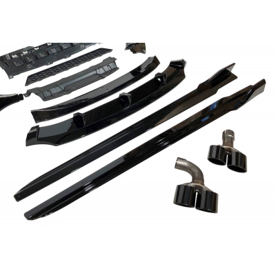 Kit De Carrocería BMW X3 G01 2018-2021 Look M Performance Brillante Negro Plástico ABS