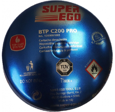 Bombona Gas Para Hornillos Con Sistema Seguridad Super Ego 190 Grs