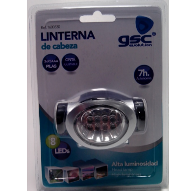Linterna Sujecion Cabeza 8 Leds