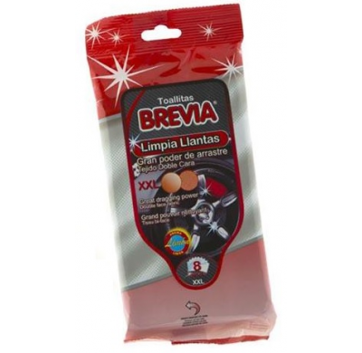 Toallita  Limpia Llantas (Paquete 8 Unidades Extra Grandes)