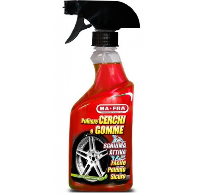 Limpiador Llantas Y Neumáticos Con Espuma Activa Mafra 500 Ml.