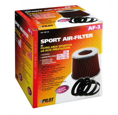 Filtro De Aire Conico Kit Adaptador Univeresal 152x155 Conexion 60-90 Mm