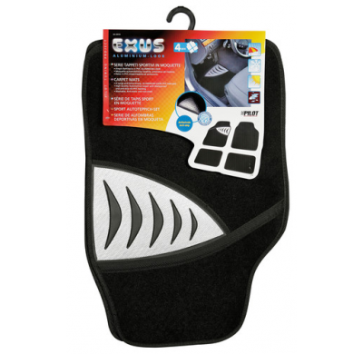 Set 4 Alfombras Universal Moqueta Decoracion Aluminio "Exus"