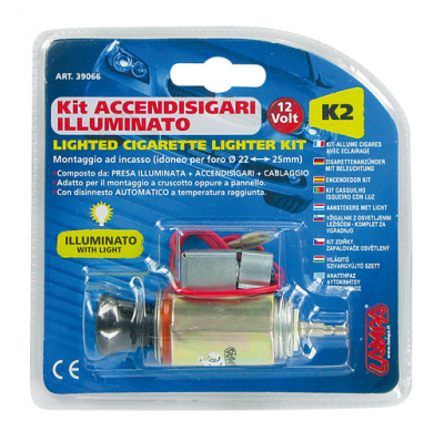 Kit Enchufe Mechero Con Luz 12v