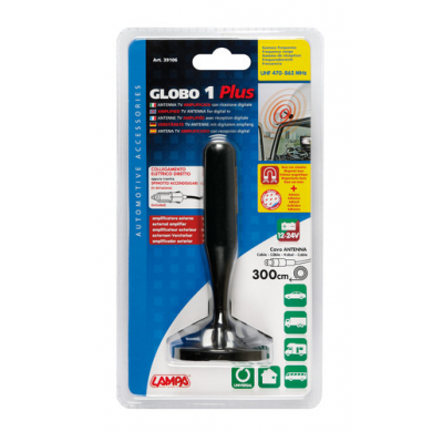 Antena Tv Sistema Globo Con Amplificador Externo 24v 130mm