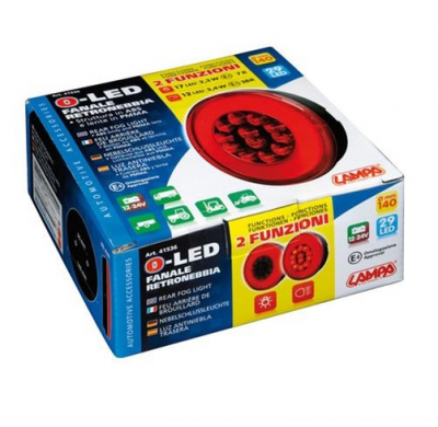 Faro Trasero Redondo Homologado 29 Led 12/24v Posicion Y Antiniebla