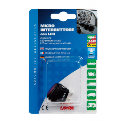 Interruptor Led Rojo Resistente Al Agua Rojo 12/24v 10a